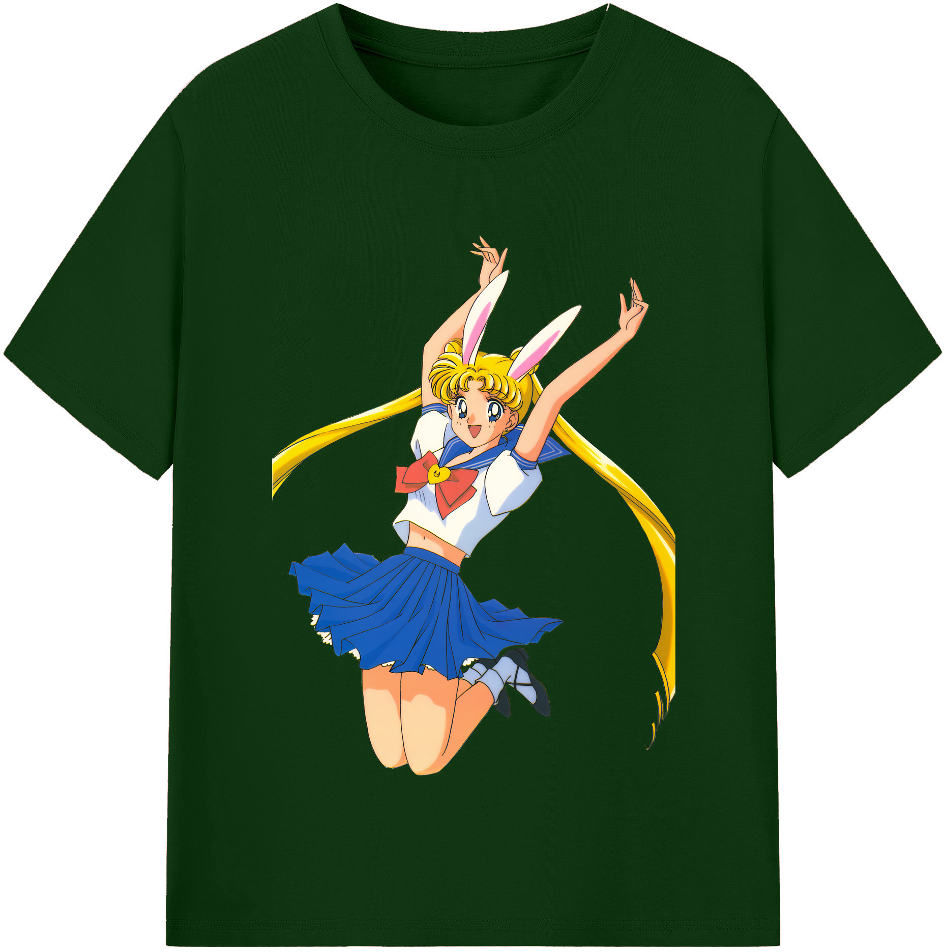 （画像用） 美少女戦士セーラームーン 愛野 美奈子 あいの みなこ Sailor Moon Aino Minako 綿100％半袖Tシャツ（フロントプリント）